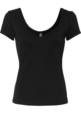 Shirt in schwarz von vorne - bonprix