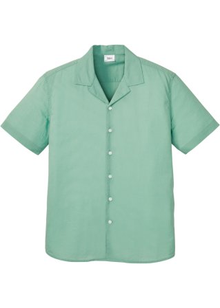 Resort-Kurzarmhemd in grün von vorne - bpc bonprix collection