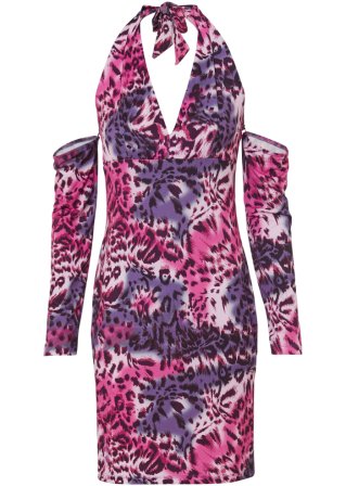 Kleid mit Cutouts in lila von vorne - BODYFLIRT boutique