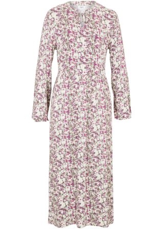 Jerseykleid aus nachhaltiger Viskose, wadenbedeckt in pink von vorne - bpc bonprix collection