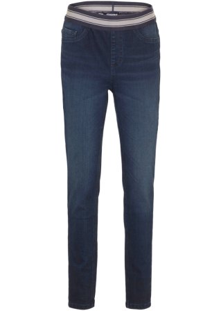 Jeans mit Elastikbund in blau von vorne - bpc selection premium