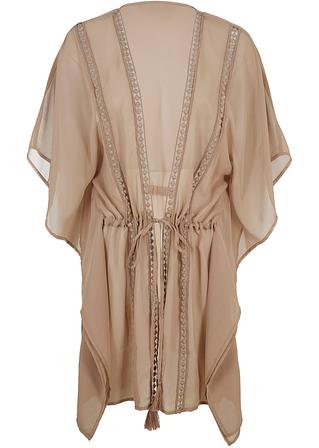 Strand Kaftan-Kleid in braun von vorne - bpc selection