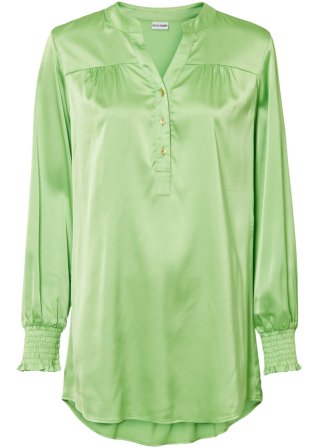 Bluse in grün von vorne - BODYFLIRT