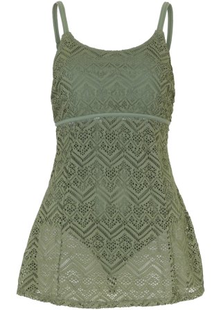 Badekleid in grün von vorne - bpc bonprix collection
