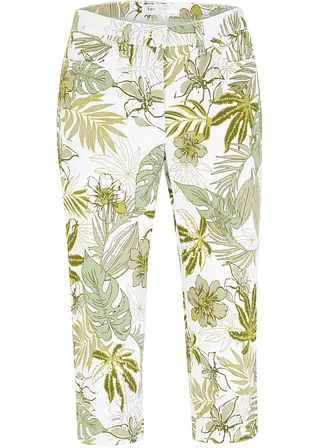 Capri-Hose in grün von vorne - bonprix