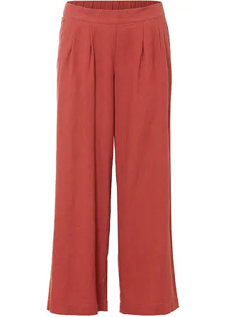 Leinenhose in rot von vorne - bonprix