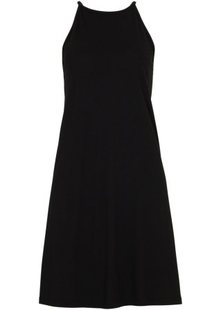 Hänger-Kleid  in schwarz von vorne - bpc bonprix collection