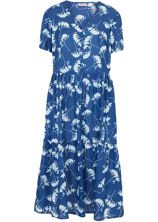 Tunika-Kleid aus sommerlich leichter Qualität in blau von vorne - bonprix