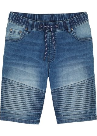 Jungen Jeans-Bermuda, Slim Fit in blau von vorne - John Baner JEANSWEAR