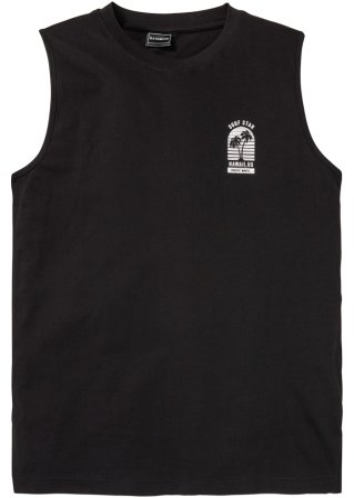 Muskel-Shirt, Loose Fit in schwarz von vorne - RAINBOW