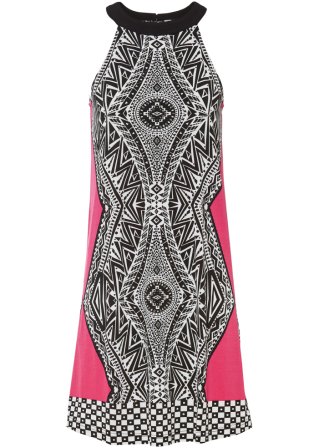 Neckholder-Kleid in pink von vorne - BODYFLIRT boutique