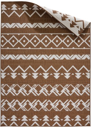 In- und Outdoor Teppich mit Rautenmuster in braun - bpc living bonprix collection