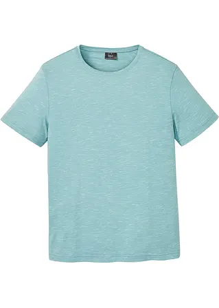 T-Shirt in blau von vorne - bonprix