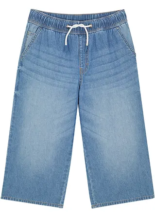 Jungen Jeans-Shorts in blau von vorne - John Baner JEANSWEAR