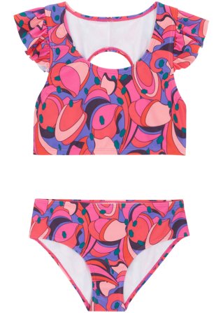 Mädchen Bikini (2-tlg.Set) in pink von vorne - bpc bonprix collection