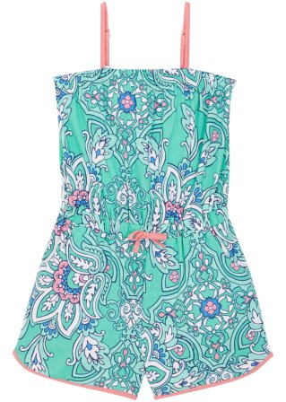 Mädchen Sommer-Jumpsuit in grün von vorne - bpc bonprix collection