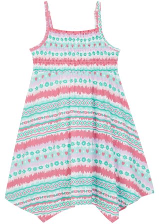 Mädchen Sommer-Kleid  in pink von vorne - bpc bonprix collection