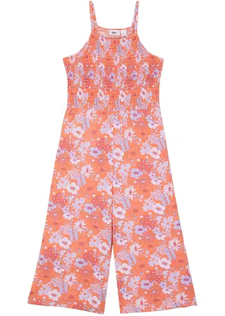 Mädchen Sommer-Jumpsuit in orange von vorne - bpc bonprix collection