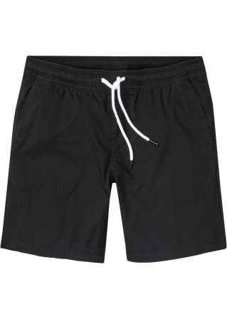 Leichte Schlupf-Long-Shorts, Loose Fit in schwarz von vorne - RAINBOW