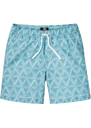 Mikrofaser-Shorts, Regular Fit in blau von vorne - bpc bonprix collection