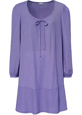 Kleid in A-Linie in lila von vorne - BODYFLIRT