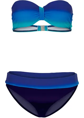 Bikini (2-tlg.Set) in blau von vorne - bpc bonprix collection