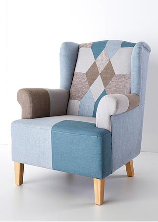 Sessel in blau von vorne - bpc living bonprix collection