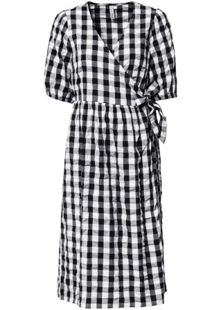 Kleid mit Vichy-Print in weiß von vorne - RAINBOW