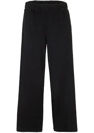 Culotte mit Taschen und Bequembund in schwarz von vorne - bonprix