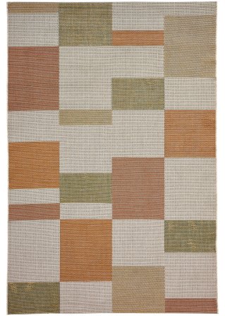 In- und Outdoor Teppich mit Rechtecken in beige - bpc living bonprix collection