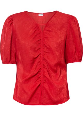 Bluse in rot von vorne - BODYFLIRT
