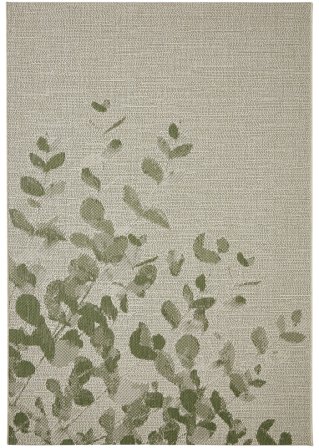 In- und Outdoor Teppich mit Blättern in grün - bpc living bonprix collection