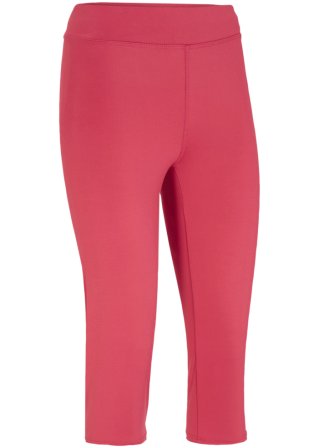 Capri-Leggings mit Stretch in pink von vorne - bpc bonprix collection