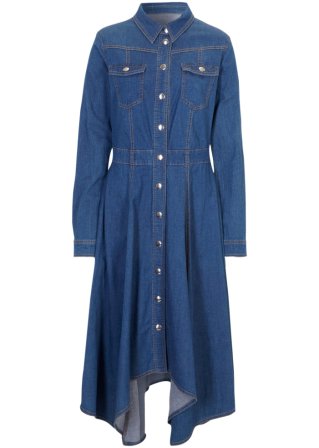 Jeanskleid in blau von vorne - bpc selection premium