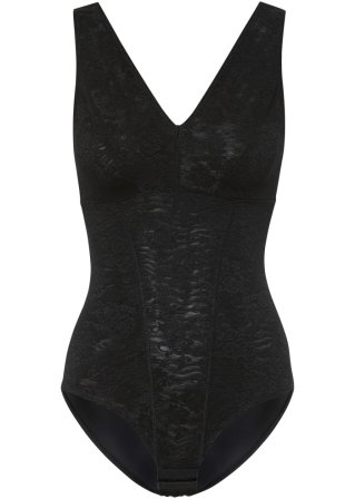 Shape Body ohne Bügel mit mittlerer Formkraft in schwarz von vorne - bpc bonprix collection - Nice Size