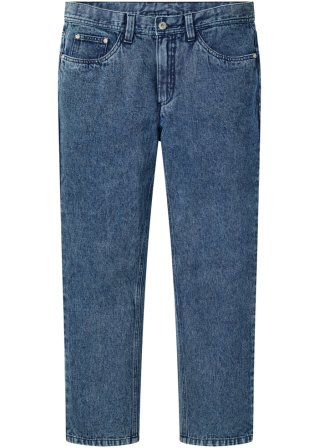 Regular Fit Jeans aus Bio Baumwolle, Straight in blau von vorne - RAINBOW