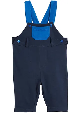 Baby Sweatlatzhose aus Bio-Baumwolle in blau von vorne - bpc bonprix collection