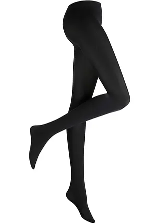 Blickdichte Strumpfhose 100den in schwarz von vorne - bpc bonprix collection