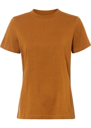 Shirt aus Bio-Baumwolle in braun von vorne - bpc bonprix collection