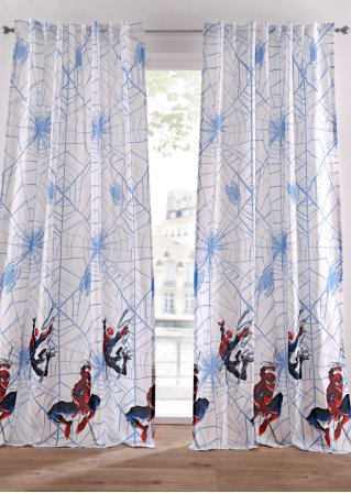 Disney Spiderman Bio-Baumwoll Vorhang (1er Pack) in weiß - Disney
