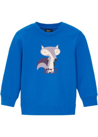 Kinder Sweatshirt in blau von vorne - bpc bonprix collection