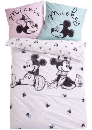Disney Mickey & Minnie Mouse Wendebettwäsche in weiß - Disney