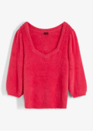 Pullover  in pink von vorne - BODYFLIRT