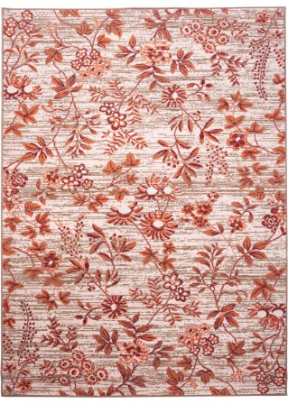 Teppich mit Blumen in orange - bpc living bonprix collection