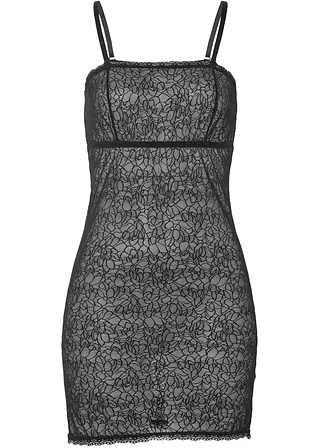 Kleid mit abnehmbaren Trägern in schwarz von vorne - VENUS
