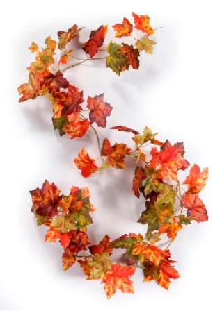 Kunstpflanzengirlande aus Herbstlaub in rot - bpc living bonprix collection