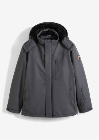 Funktions-Jacke mit Komfortschnitt in grau von vorne - bpc bonprix collection
