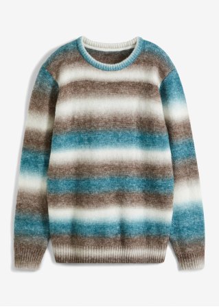 Pullover mit Farbverlauf in grau von vorne - bpc bonprix collection