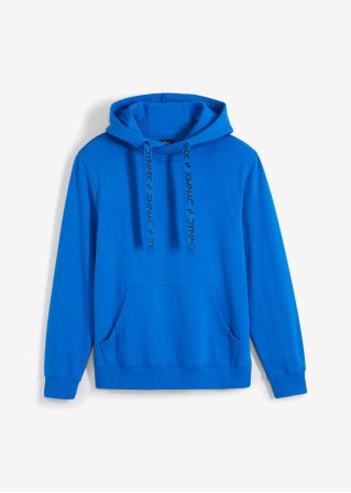 Kapuzensweatshirt aus nachhaltiger Baumwolle in blau von vorne - bpc bonprix collection