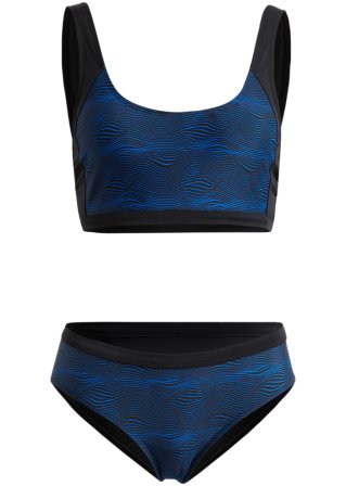 Bustier Bikini (2-tlg.Set) schnelltrocknend in schwarz von vorne - bpc bonprix collection